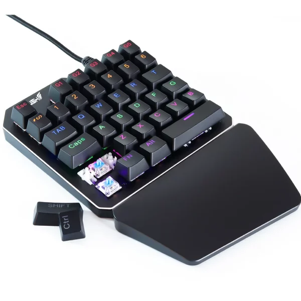 Rush RK77 Siege Full Mekanik Mavi Switch RGB Oyuncu Klavyesi - Görsel 5